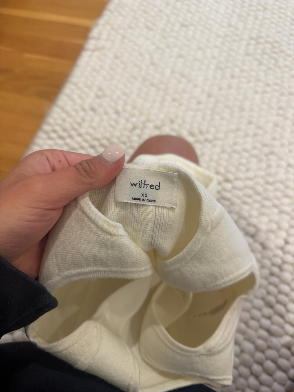 Wilfred Cream Ribbed Tank Top - Picture 3 of 3